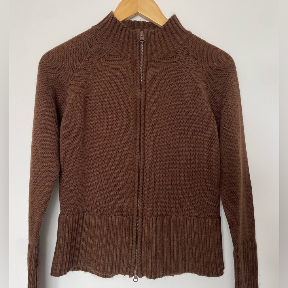 Brandy Melville Brown knit Jacket